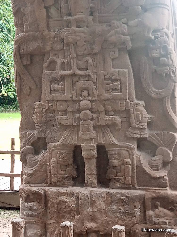 Close-up of stela
