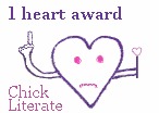 Chick Literate 1 heart award