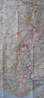 Our meandering route to the first corner